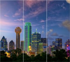 ZUTY Obrazy na stenu - Dallas City, 90x80 cm