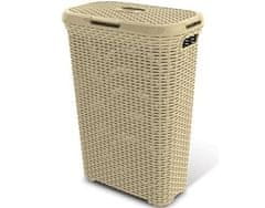 CURVER Kôš na špinavú bielizeň RATTAN 40l 45x27x62cm plastový