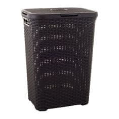 CURVER Kôš na špinavú bielizeň RATTAN 60l 45x34x62cm plastový, HN