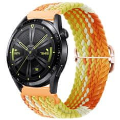 BStrap Elastic Nylon remienok na Samsung Galaxy Watch 3 45mm, fragrant orange