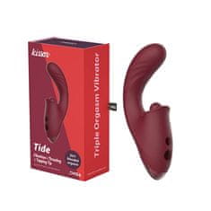 Chisa novelties Kissen Tide (Red), multi vibrátor na klitoris a bod G