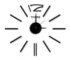 MPM QUALITY Nalepovacie nástenné hodiny, 3510/Time bk, 50cm