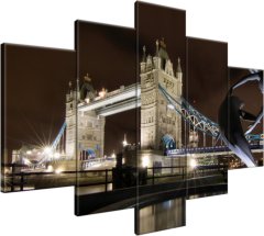 ZUTY Obrazy na stenu - Fontána pri Tower Bridge, 150x105 cm