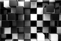 ZUTY Obrazy na stenu - Čiernobiele 3D bloky, 30x20 cm