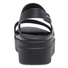 Crocs Sandále čierna 36 EU Brooklyn Low Wedge