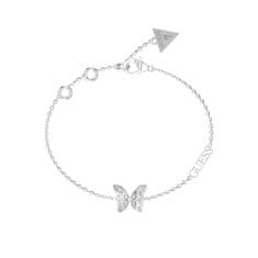 Guess Slušivý oceľový náramok s motýlikom Chrysalis JUBB04110JWRH (Dĺžka 18,5 cm)