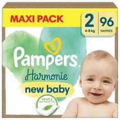 Pampers Harmonie Baby veľ. 2, 96 ks, 4kg-8kg