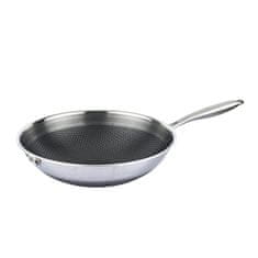 Northix Panvica wok 32 cm - nerezová oceľ 