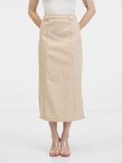 Orsay Béžová dámska džínsová sukňa 40