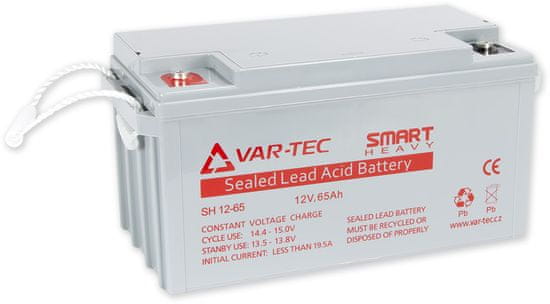 VAR-TEC AKKU SMART HEAVY 12V/65Ah - pro UPS, životnost 6-10 let