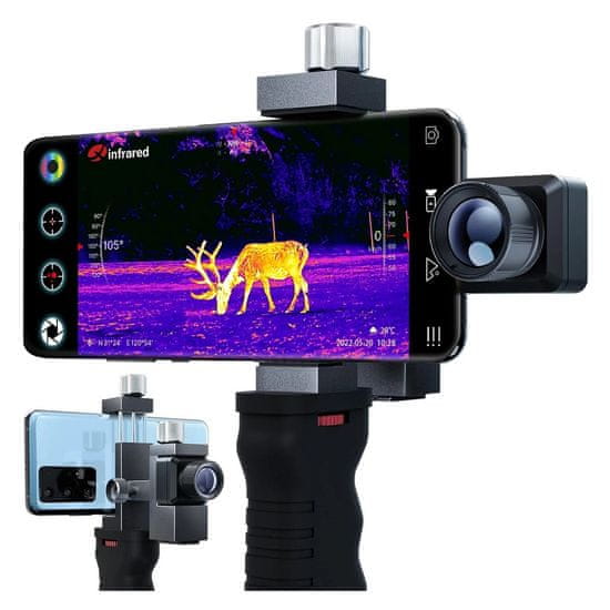 InfiRay T2 Pro termovízny monokulár a mobilná termokamera 2v1, s držiakom TACTICAL, Android