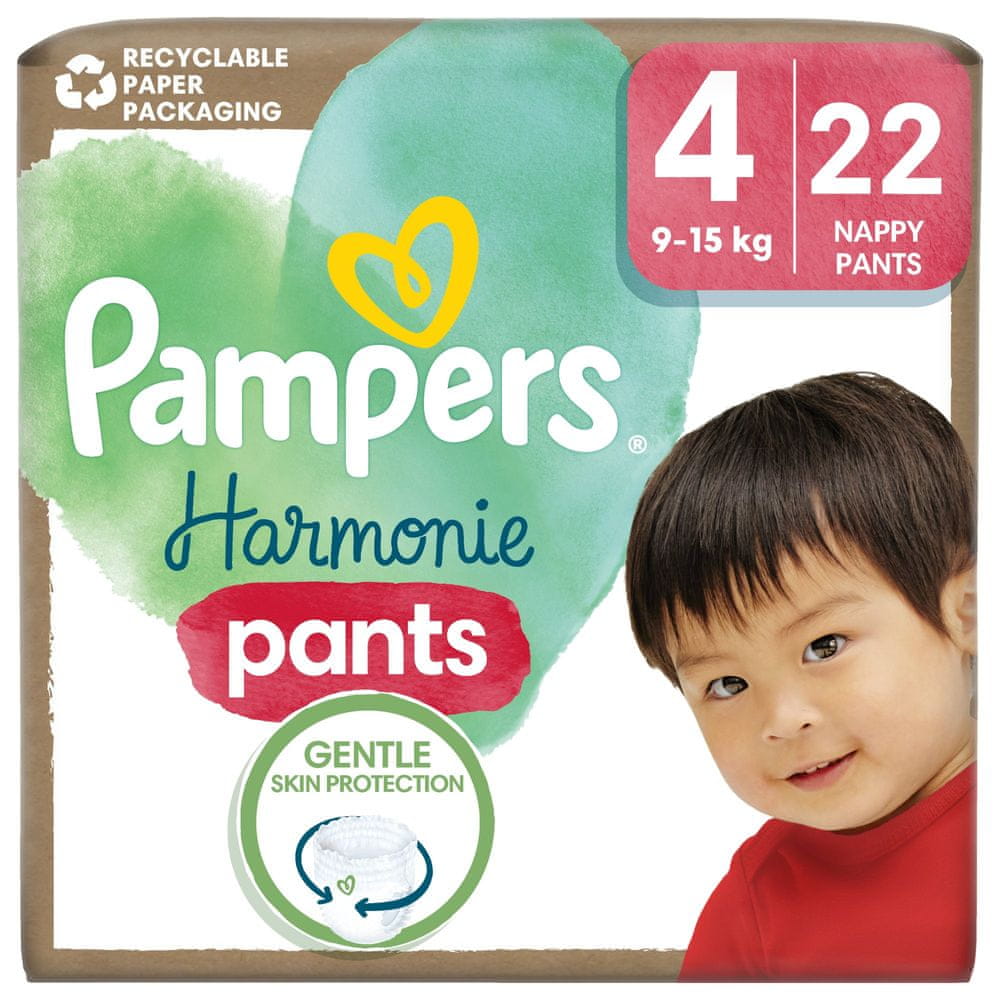 Pampers Harmónia Baby pants veľ. 4, 22 ks, 9kg-15kg