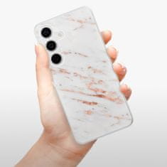 iSaprio Silikónové puzdro - Rose Gold Marble pre Samsung Galaxy S24