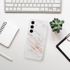 iSaprio Silikónové puzdro - Rose Gold Marble pre Samsung Galaxy S24