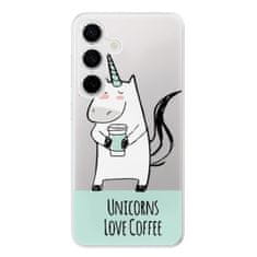 iSaprio Silikónové puzdro - Unicorns Love Coffee pre Samsung Galaxy S24