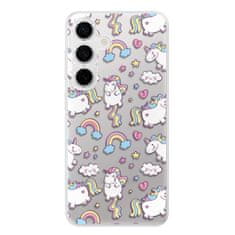 iSaprio Silikónové puzdro - Unicorn pattern 02 pre Samsung Galaxy S24