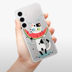 iSaprio Silikónové puzdro - Cat with melon pre Samsung Galaxy S24