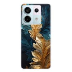 iSaprio Silikónové puzdro - GoldBlue Leaves 02 pre Xiaomi Redmi Note 13 Pro 5G / Poco X6 5G