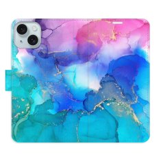 iSaprio Flipové puzdro - BluePink Paint pre Apple iPhone 15 Plus