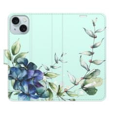 iSaprio Flipové puzdro - Blue Flowers pre Apple iPhone 15 Plus