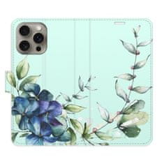 iSaprio Flipové puzdro - Blue Flowers pre Apple iPhone 15 Pro Max