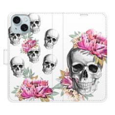 iSaprio Flipové puzdro - Crazy Skull pre Apple iPhone 15