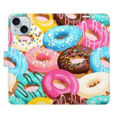 iSaprio Flipové puzdro - Donuts Pattern 02 pre Apple iPhone 15 Plus