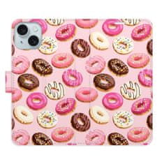 iSaprio Flipové puzdro - Donuts Pattern 03 pre Apple iPhone 15 Plus