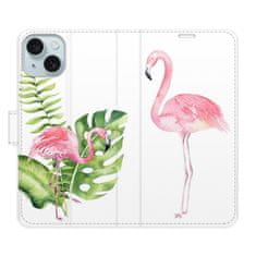 iSaprio Flipové puzdro - Flamingos pre Apple iPhone 15 Plus