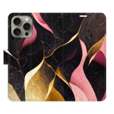 iSaprio Flipové puzdro - Gold Pink Marble 02 pre Apple iPhone 15 Pro Max