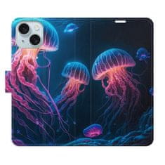 iSaprio Flipové puzdro - Jellyfish pre Apple iPhone 15
