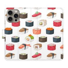 iSaprio Flipové puzdro - Sushi Pattern 02 pre Apple iPhone 15 Pro Max