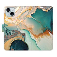 iSaprio Flipové puzdro - Color Marble 33 pre Apple iPhone 15