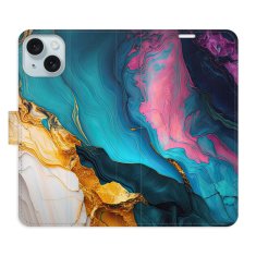 iSaprio Flipové puzdro - Color Marble 31 pre Apple iPhone 15 Plus