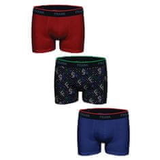 John Frank Pánske boxerky John Frank JF3BRS01 3PACK vp83410 XL