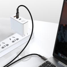 BASEUS kábel USB-C - USB-C, rychlonabíjecí, datový, 100W, 1m, čierna