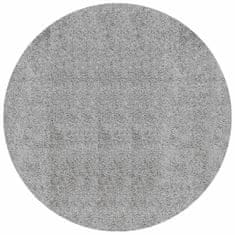 Petromila vidaXL Shaggy koberec PAMPLONA, vysoký vlas, moderný, sivý Ø 200 cm