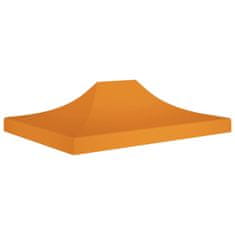 Vidaxl Strecha na párty stan 4,5x3 m, oranžová 270 g/m²