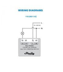 Shelly Shelly Qubino Wave PM Mini - modul na meranie spotreby do 16A (Z-Wave)