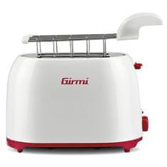 Girmi TP1001 Tostapane ELETTRONICO, TP1001 Tostapane ELETTRONICO con PINZA 750W BIANCO