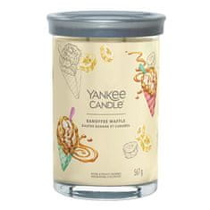 Yankee Candle Sviečka v sklenenom valci , Vafle s banánmi a karamelom, 567 g