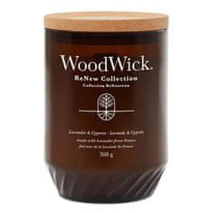 Woodwick Sviečka dekoratívna váza , Levanduľa a cyprus, 368 g