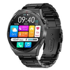 Trevi Chytré hodinky , T-FIT 300 CALL BK smartwatch, bluetooth, monitor spánku, zdravotné funkcie, vodeodolnosť IP67
