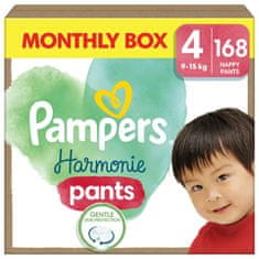 Pampers Harmónia Baby pants veľ. 4, 168 ks, 9kg-15kg