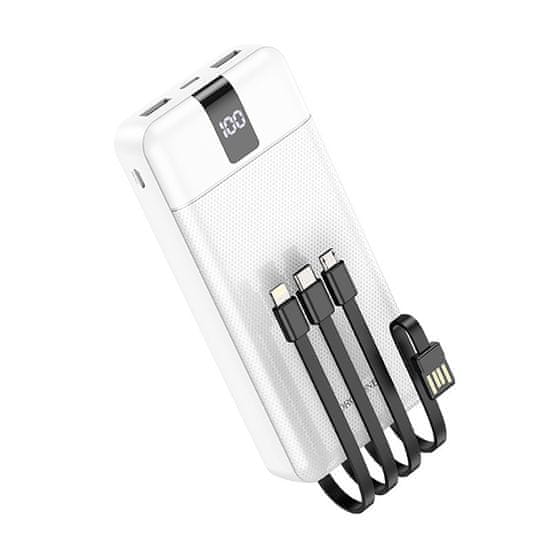 Borofone Powerbanka 20000mAh BJ20A 2xUSB+kabel 3v1 micro USB+TYPC+LIGHTNING Bílá