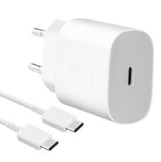 SAMSUNG EP-TA800EWE + EP-DA905BWE Samsung USB-C Cestovní nabíječka White(Bulk OOB)