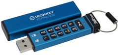 Kingston IronKey Keypad 200, 32GB (IKKP200/32GB), modrá