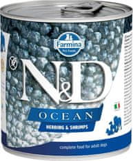 N&D OCEAN Dog konz. Herring & Shrimp 285 g