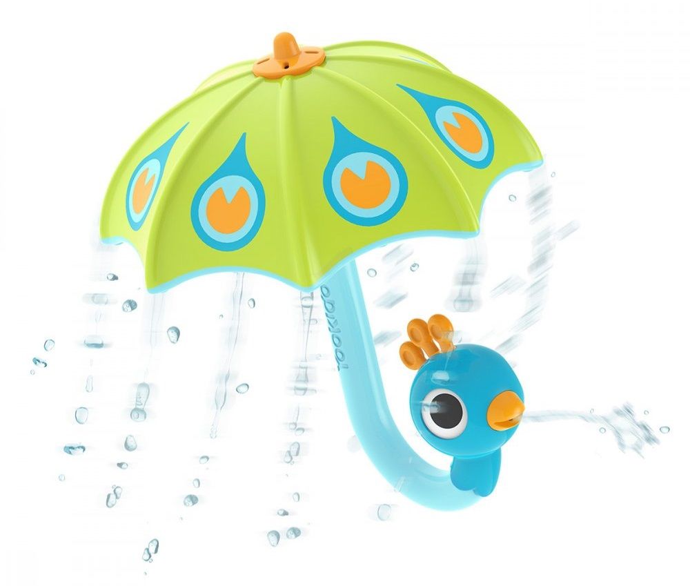 Yookidoo Pávie dáždnik - zelený