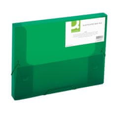 Q-Connect Plastový box s gumičkou zelený